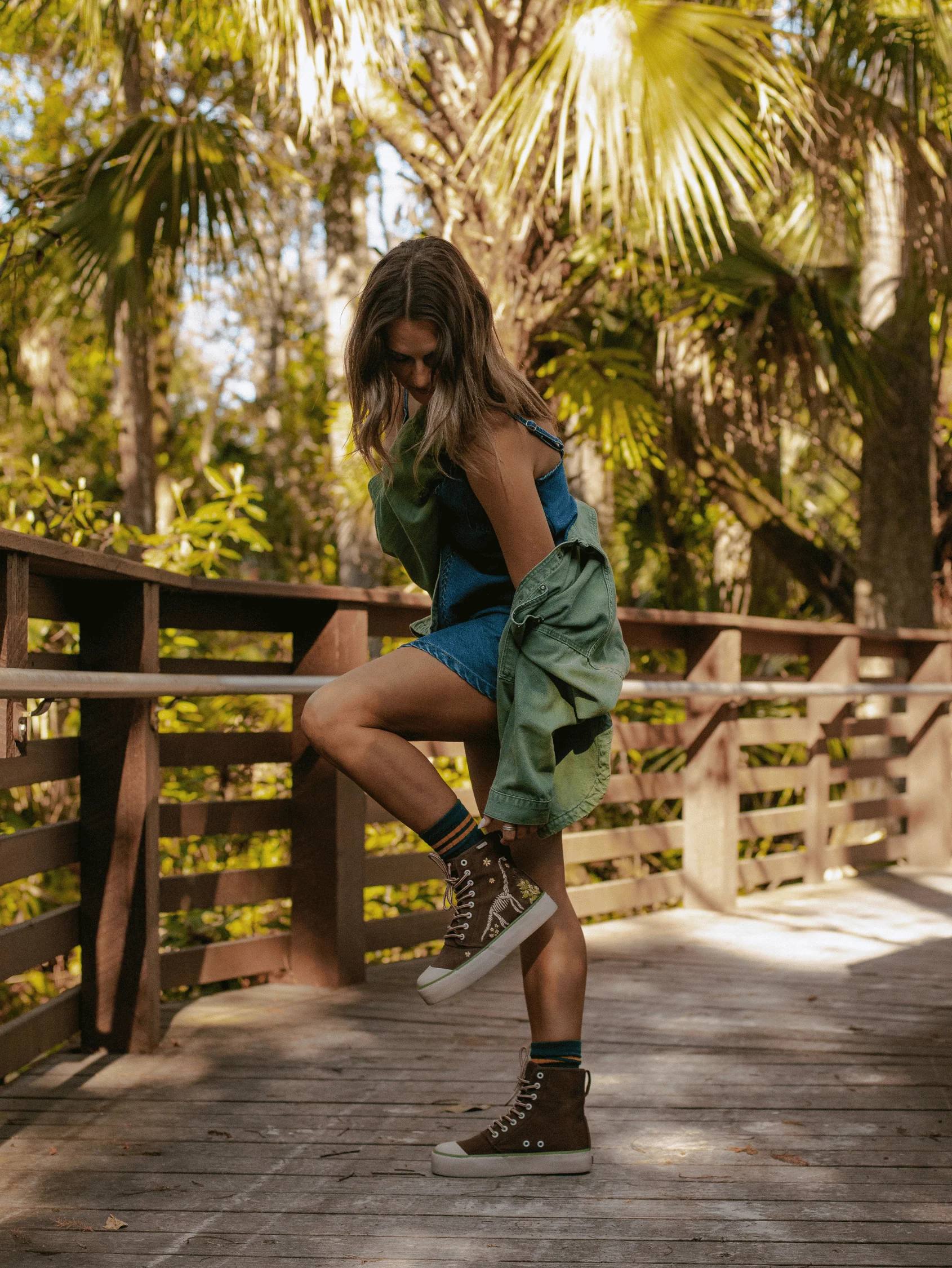 Fossils and Florals Platform High Top - Image 11