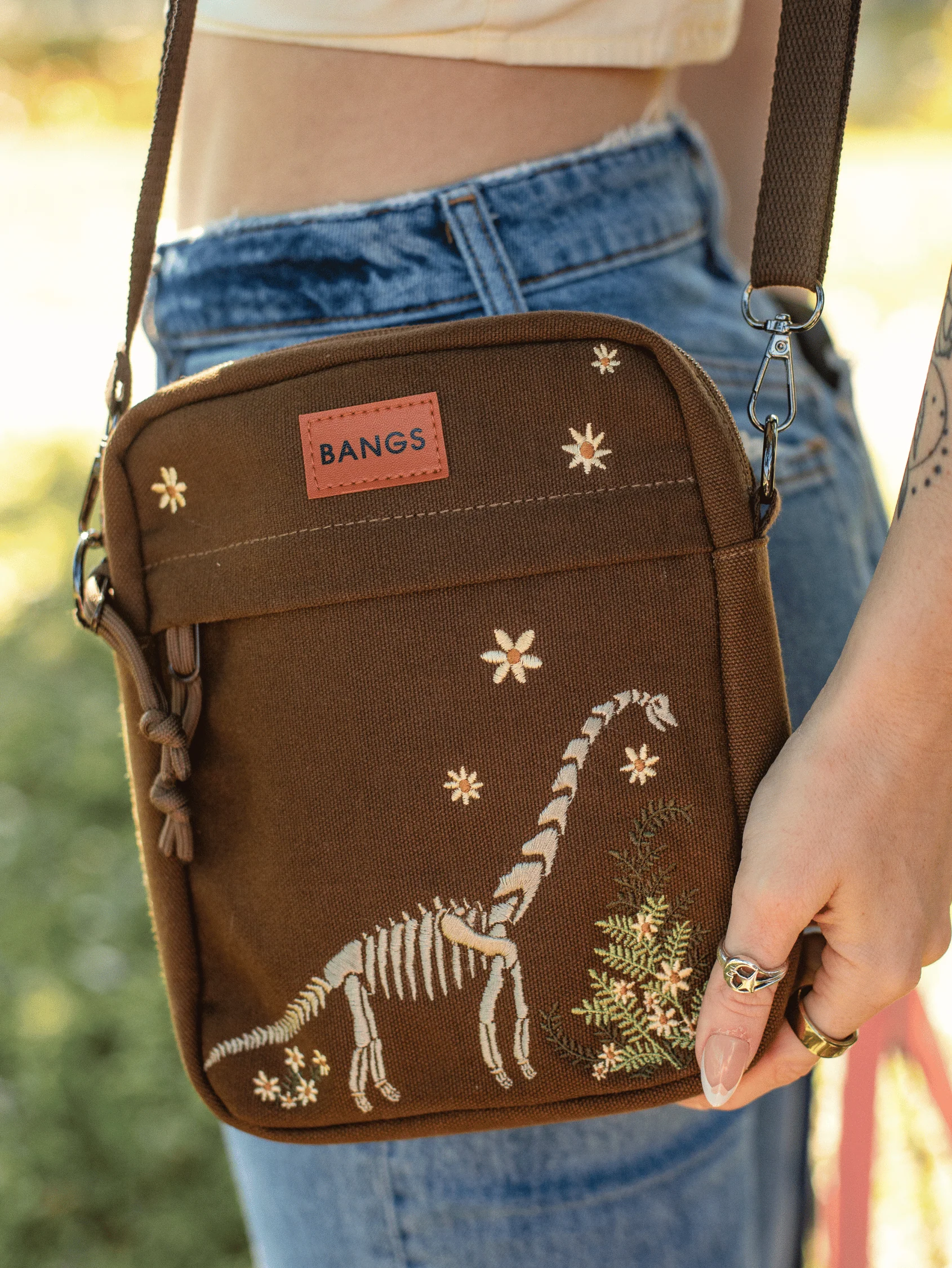 Fossils and Florals Crossbody Bag