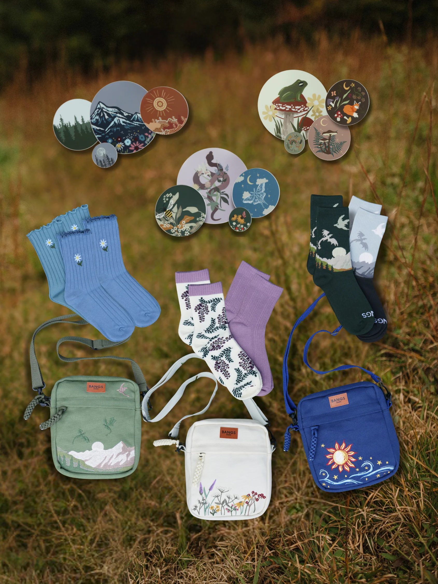 Mystery Sticker + Socks + Bag
