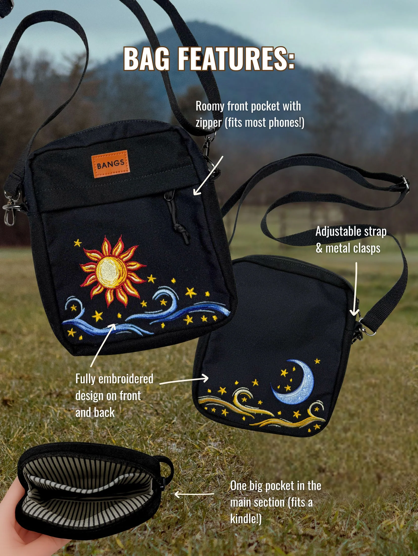 Onyx Dawn to Dusk Crossbody Bag - Image 3