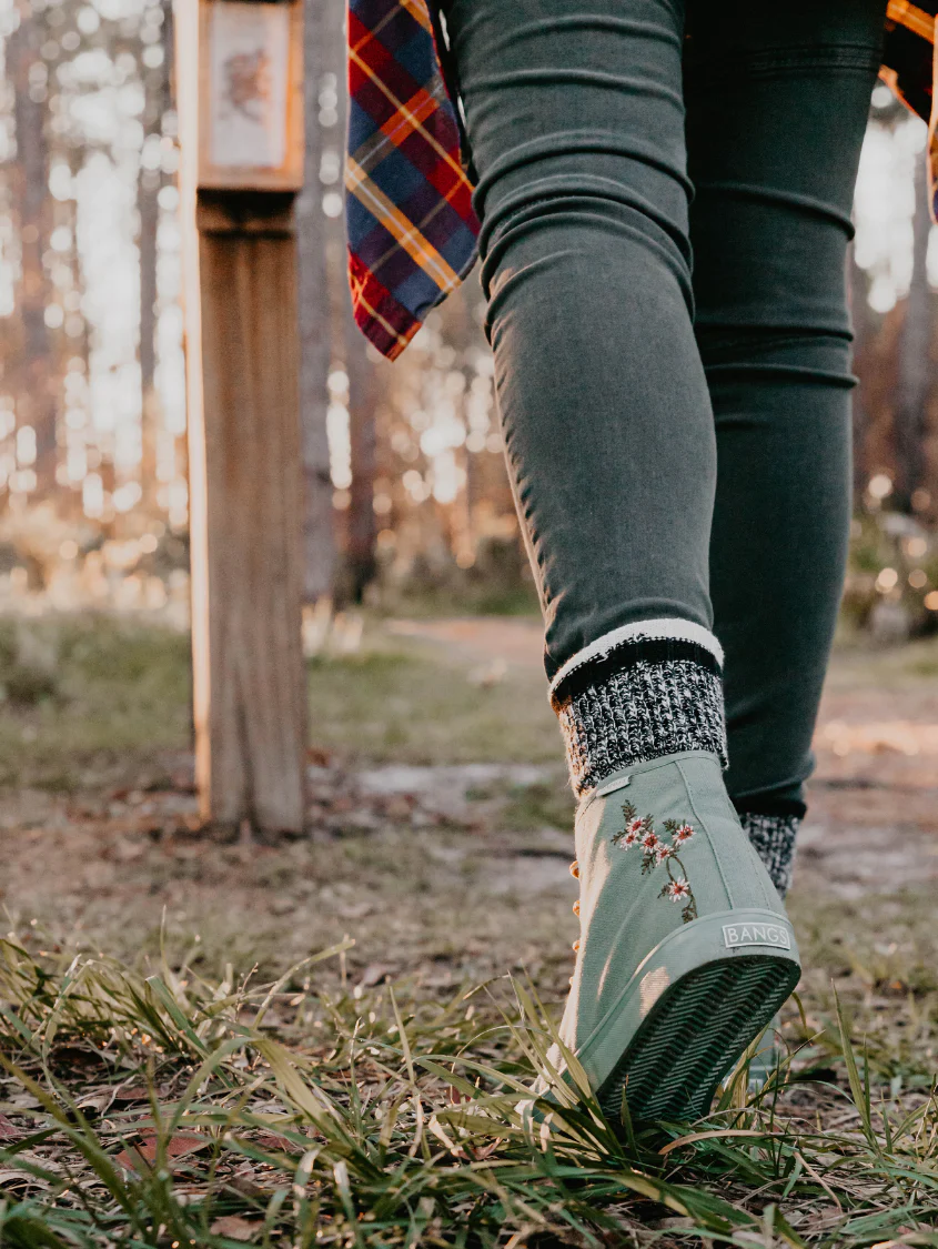 Sage Floral High Top - Image 26